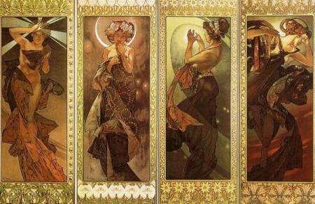 Alfons Mucha - Mesiac a hviezdy